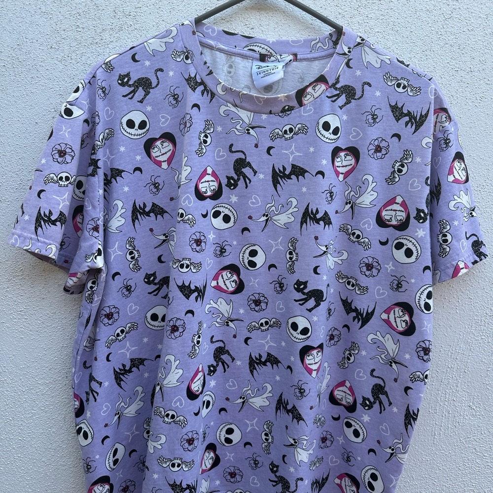 Sale! Disney Nightmare Before Christmas Purple Graphic T-Shirt
